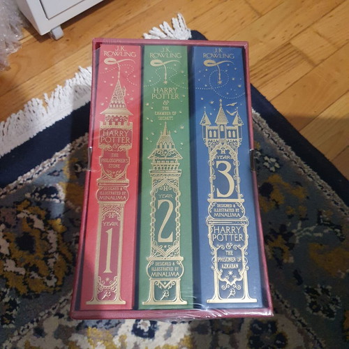 Harry Potter 3 Books MinaLima Edition sealed, new