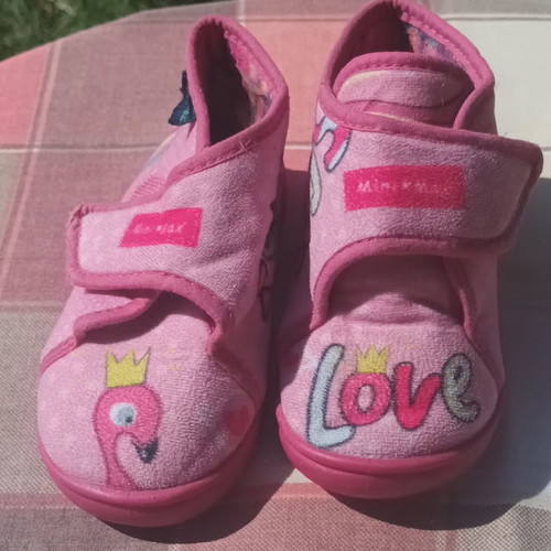 Mini Max anatomical winter slippers for girls size 25 like new pink multicolor