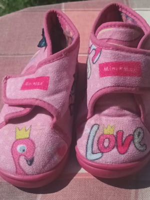 Mini Max anatomical winter slippers for girls size 25 like new pink multicolor