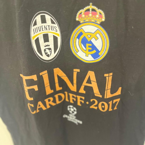 Champions League 2017 Final Juventus Vs Real Madrid T-shirt Small like new