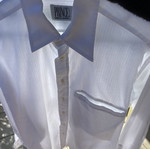 Prince Oliver men's shirt, white, cotton, size L