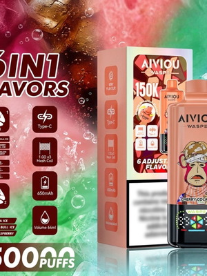 AIVIOU WASPE 150K Disposable Vape with 6-in-1 Flavors