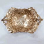 Antique Art Nouveau Επάργυρη Φοντανιέρα σαν καινούργιο με ανάγλυφα ηλιοτρόπια
