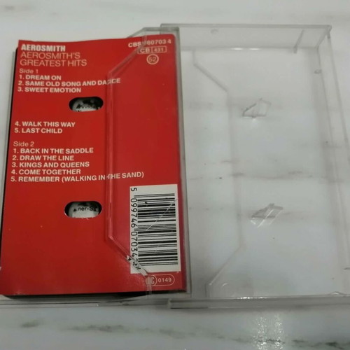 Aerosmith Greatest Hits 1980 cassette tape, rock