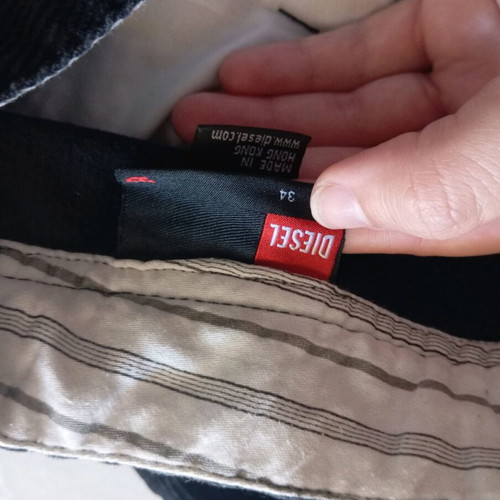 Diesel men's corduroy pants like new, black, size M