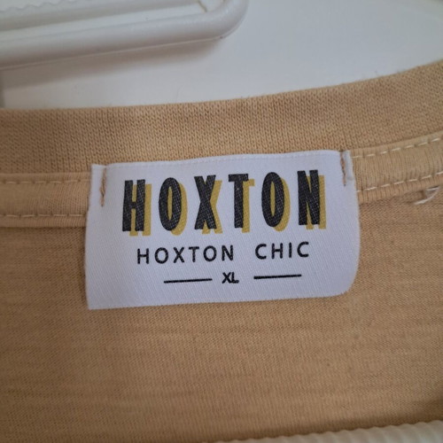 Hoxton Yellow Cotton T-shirt Large Xlarge like new with French print