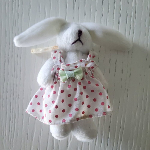Mini stuffed bunny and polar bear like new
