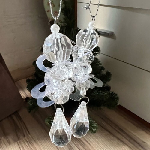 Paperchase London set of 20 used silver Christmas tree decorations