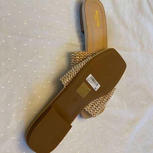 Celestino sandals with straw new, size 39, beige