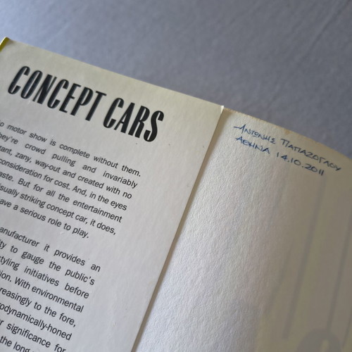 Concept Cars book by Jonathan Wood, English