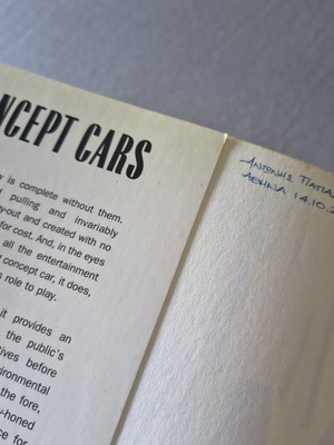 Concept Cars book by Jonathan Wood, English