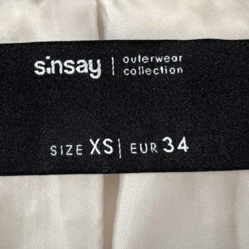 Sinsay fleece jacket beige, like new, size XS