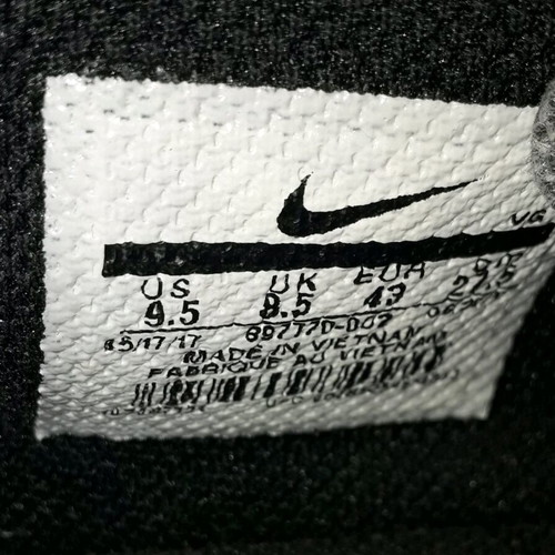 Nike Tiempo-x Rio Iv Tf JR football shoes size 43 like new, black