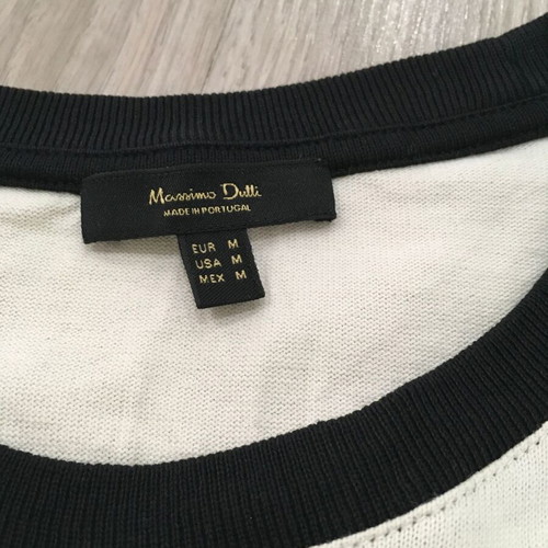 Massimo Dutti ringer style top, size M, cotton