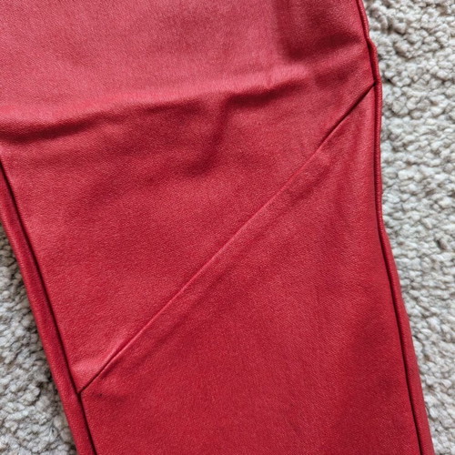 Pull & Bear faux leather pants new, red, size S