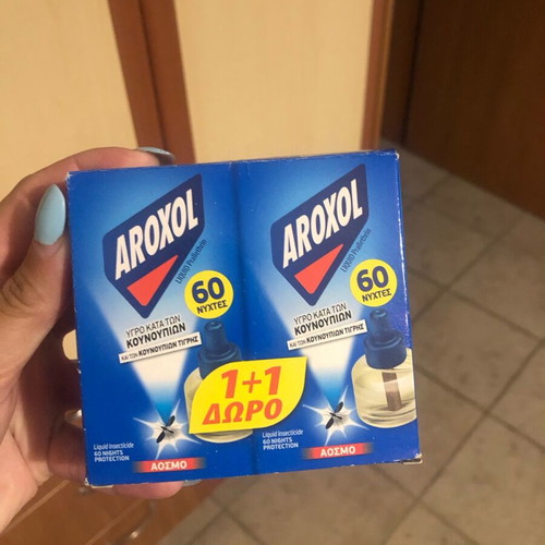 Aroxol insect repellent liquid 60 nights refill 2 pieces new
