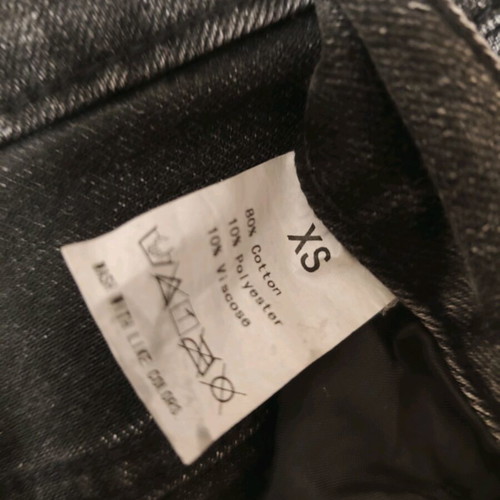 Wide-leg jeans XS gray like new