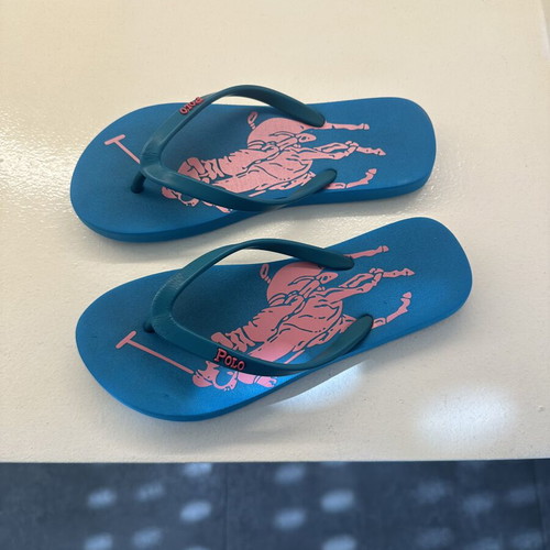 Polo Ralph Lauren flip flops size 36 used, blue and pink