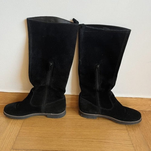 Sante suede boot used, 100% leather, size 37, black