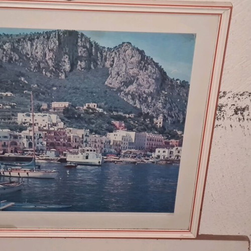Napoli souvenir framed picture used
