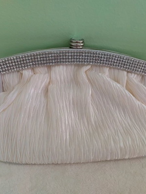 Evening bag new sugar color with rhinestones