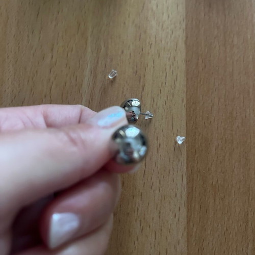 Earrings silver color new