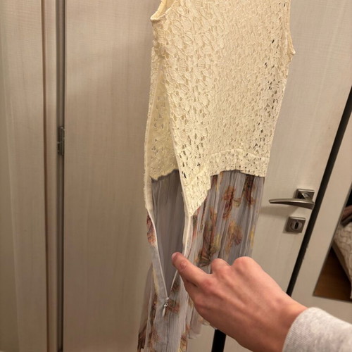 Cacharel mini summer dress used, size 38, 100% silk