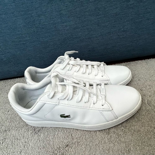 Lacoste Carnaby Pro white leather sneakers like new, size 46