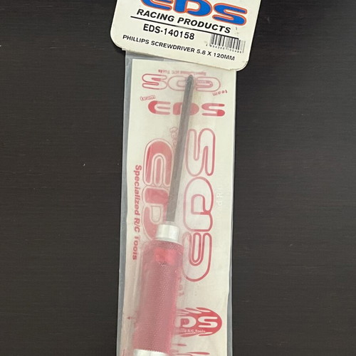 EDS Phillips screwdriver 5.8 x 120 mm with ergal handle and titanium body