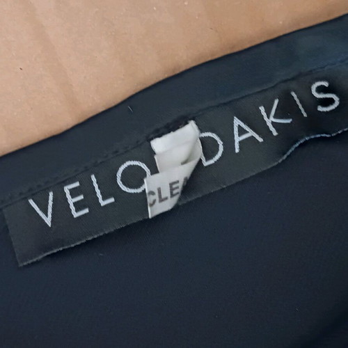 Veloudakis women's satin skirt like new, black