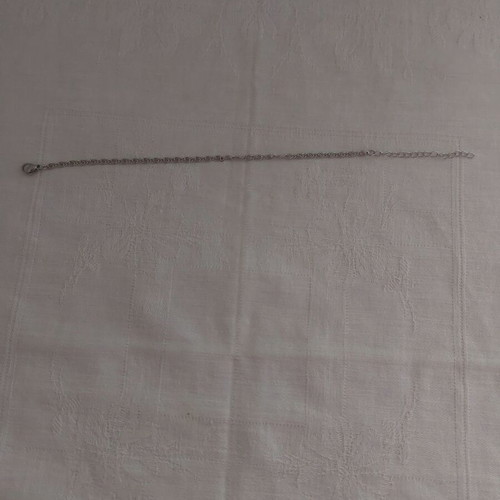 Bracelet from stainless steel like new, silver color, length 17+5 cm