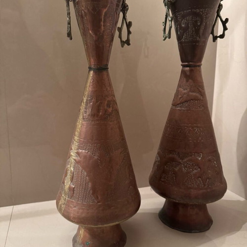 Bronze amphorae used, set of 2 pieces