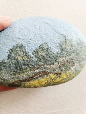 Handmade painted stone The Stillness Collection No4 like new