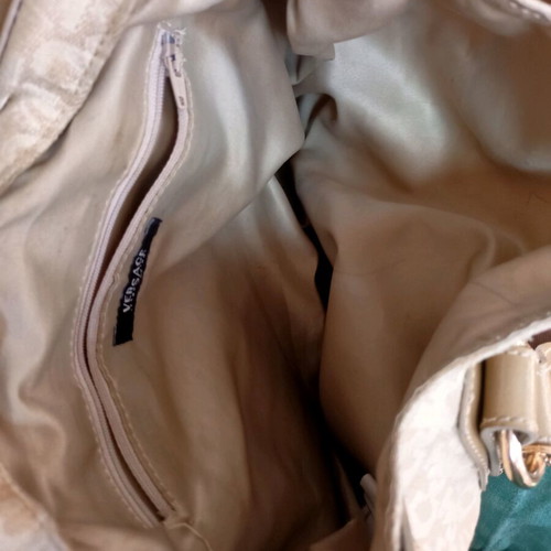 Versace Jeans Couture shoulder bag used, beige and gold