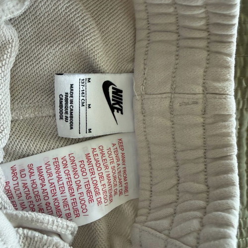 Nike kids sweatpants used, size M, beige