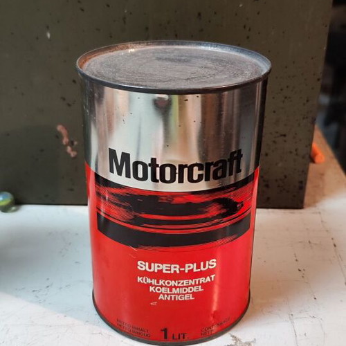 Motorcraft Ford Super-Plus Vintage Metal Container NOS
