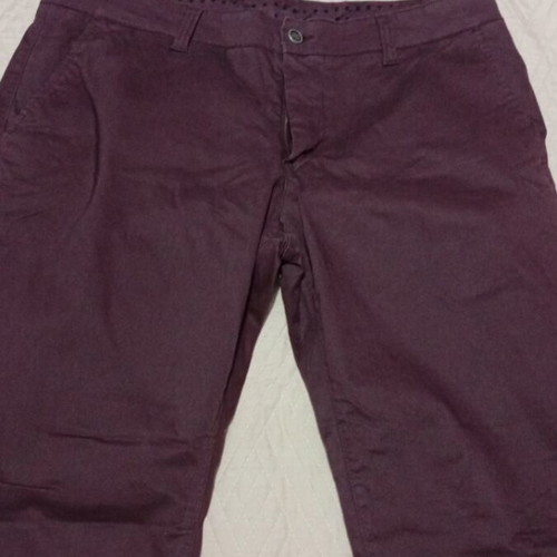 Men's pants like new, burgundy, size S with pockets