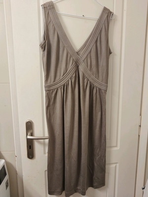 Cerruti dress like new, 70% silk 30% cotton, gray and beige