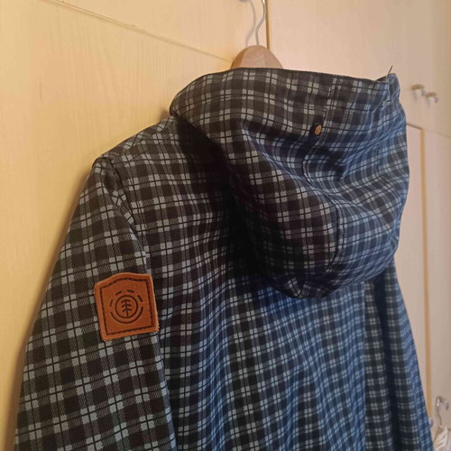Element Checked Jacket with Hood Like New, Size M/L