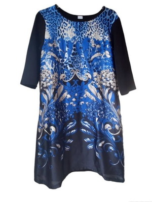 Yamamay dress L used with blue white and black print