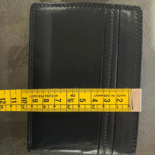 Armonto leather wallet new, black blue