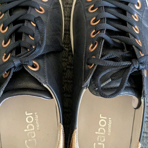 Gabor leather sneakers used, size 40, black