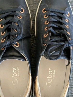 Gabor leather sneakers used, size 40, black