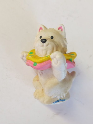 Φιγούρα Little People Circus Pet House White Dog Puppy μεταχειρισμένη (2003) Fisher Price