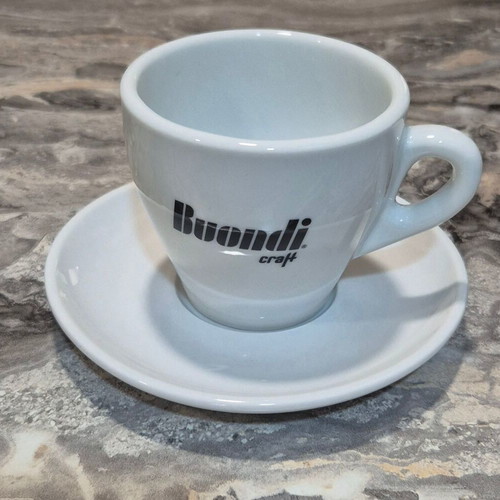 Buondi coffee cup set with saucer, pack of 6, new