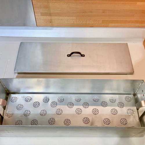 Aluminum Fish Roasting Pan used 60cm 15L with Rack and Lid vintage