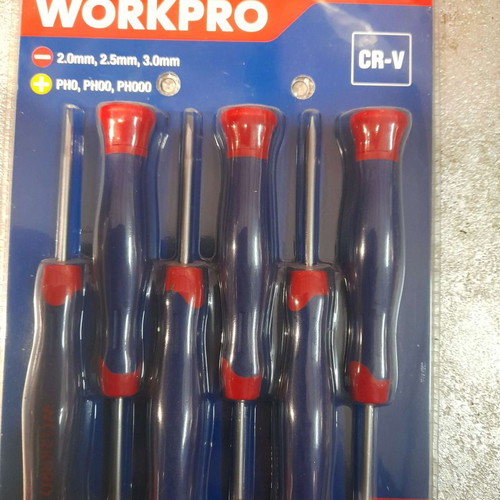 Workpro Watchmaker Precision Screwdrivers Set 6pcs CR-V new