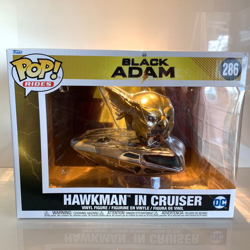 Funko POP! DC Black Adam Hawkman in Cruiser new