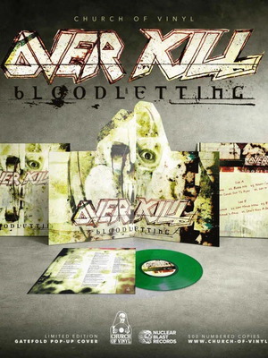 Overkill Bloodletting 2026 Limited Numbered Edition Green Vinyl LP New