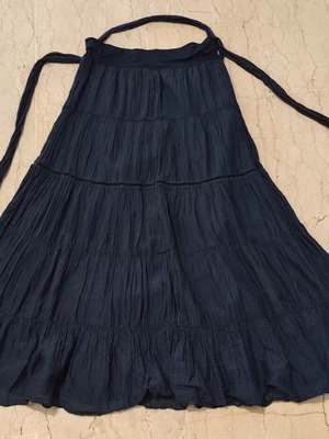 Attrattivo Maxi skirt used, size M, blue, cotton and silk